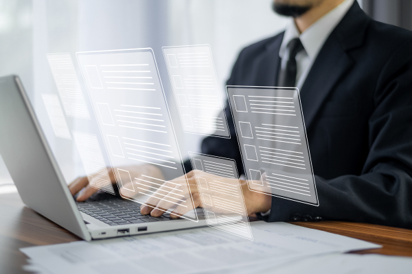 Legal professional using TRATO's template library